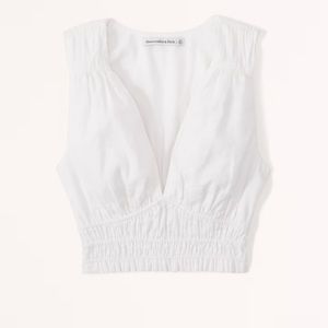 Abercrombie Linen Blend Wide Strap Set Top